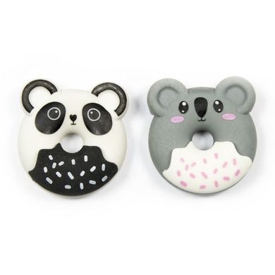 Kidea, gumki do mazania, zapachowe, panda, koala, 2 szt.