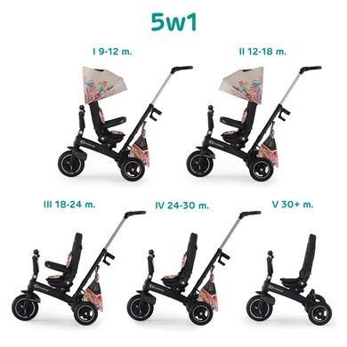Kinderkraft, Easytwist, rowerek trójkołowy, bird