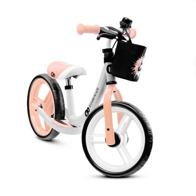 Kinderkraft, Space 2021, rowerek biegowy, Peach Coral