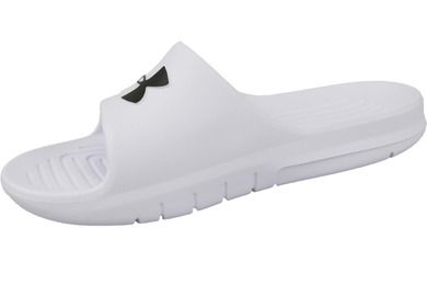 Klapki męskie, białe, Under Armour Core PTH Slides