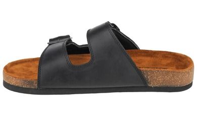 Klapki męskie, czarne, Skechers Krevon-Wanson