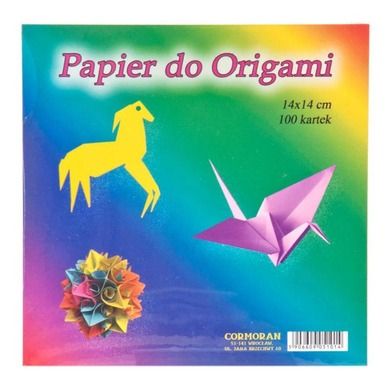 Kormoran, papier do origami, 14-14 cm