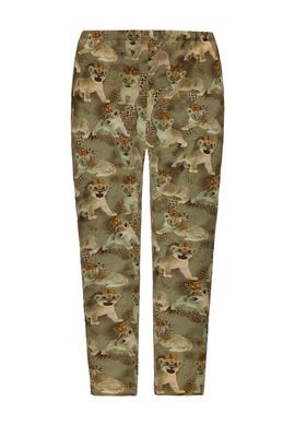 Legginsy dziewczęce, mix, lwy, panterka, Königsmuhle