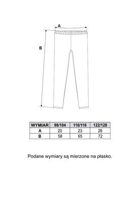 Legginsy dziewczęce, welurowe, granatowe, Moraj