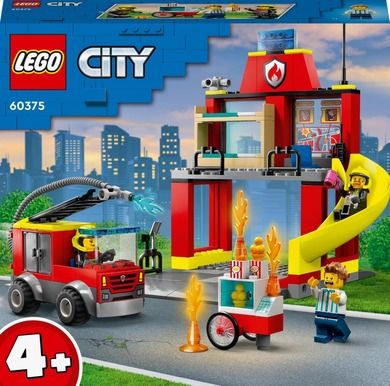 LEGO City, Remiza strażacka i wóz strażacki, 60375