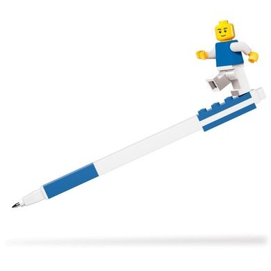 LEGO, długopis żelowy z minifigurką, niebieski
