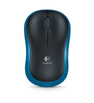Logitech, mysz bezprzewodowa M185 910-002239, niebieska
