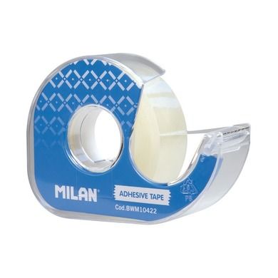 Milan, taśma samoprzylepna, niewidoczna, krystaliczna, z dyspenserem, 19 mm x 33 m