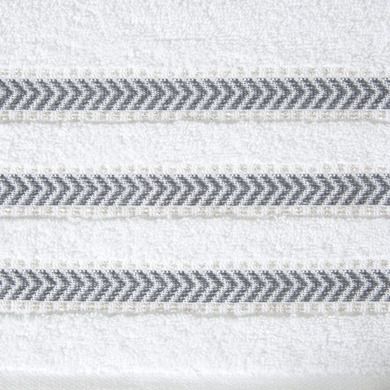 Musa, ręcznik z bordiurą, w pasy i błyszczącą nicią, 70-140 cm