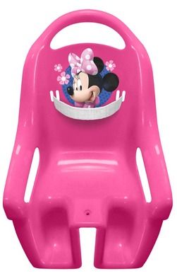 Myszka Minnie, fotelik na rower dla lalki