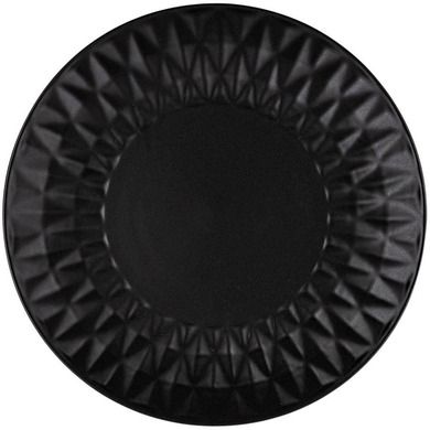 NAVA, talerz ceramiczny, deserowy, Soho Classic, czarny, 20 cm