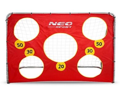 Neo-Sport, bramka piłkarska ogrodowa z matą, 215-153 cm