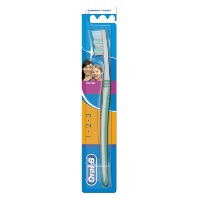 Oral-B, 3 Effect, manualna szczoteczka do zębów, rozmiar 40, średnia