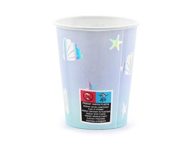 PartyDeco, kubeczki Narwal, mix, 220 ml, 6 szt.