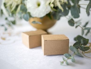 PartyDeco, ozdobne pudełeczka, kraft, 6-5,5-3,5 cm, 10 szt.