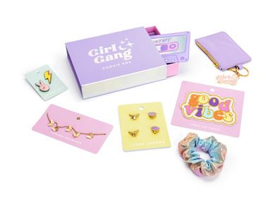 PartyDeco, zestaw prezentowy Girl Gang Goodie Box, mix, 19-15-4 cm, 1 szt.