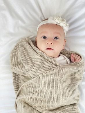 Piapimo, HandyBlanky, kocyk bambusowy, piaskowy, 80-100 cm