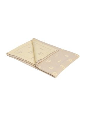 Piapimo, HandyBlanky, Literki, kocyk, żółty, piaskowy, 80-100 cm