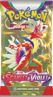 Pokemon TCG: Scarlet and Violet Booster, gra karciana, 10 kart