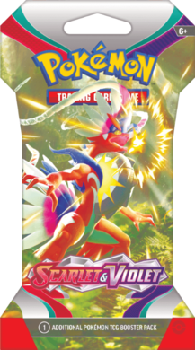 Pokemon TCG: Scarlet and Violet Sleeved Booster, gra karciana, 10 kart