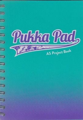 Pukka Pad, kołozeszyt, A5, Fusion Project Book, turkusowy