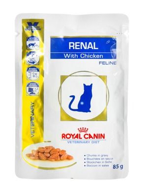 Royal Canin, Veterinary Diet, Renal, kurczak, saszetka dla kota, 85g