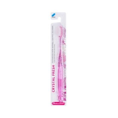 Shinyei, Crystal Fresh, podróżna szczoteczka do zębów z naturalną ceramiką, czyści bez użycia pasty, miękka