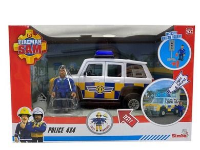 Simba, Strażak Sam, Jeep policyjny z figurką Malcolm