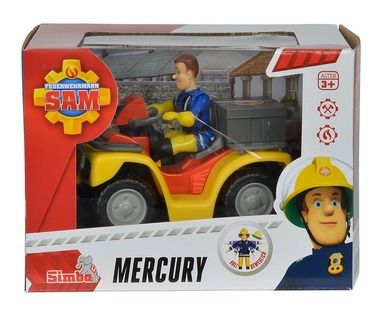 Simba, Strażak Sam, quad Mercury, zestaw z figurką