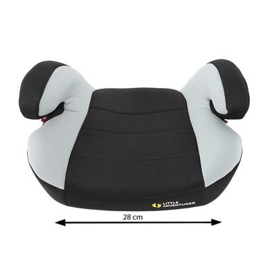 Smiki, Booster, podstawka samochodowa, isofix, 22-36 kg, czarno-szary