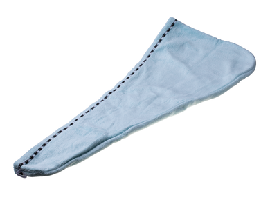 Superchłonny ręcznik do włosów, turban z mikrofibry, błękitny