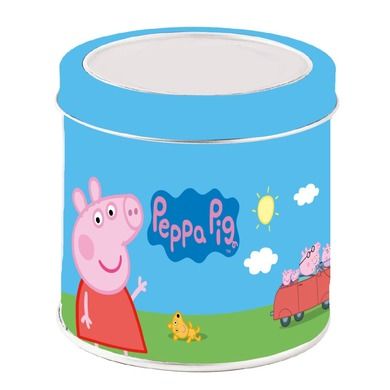 Świnka Peppa, zegarek analogowy w puszce