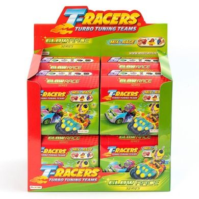 T-Racers, Turbo Wheel, Seria IV, Glow Race, pojazd z figurką