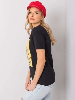 T-shirt damski, czarny, H&B