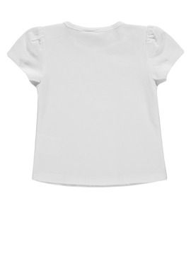 T-shirt dziewczęcy, biały, Kanz