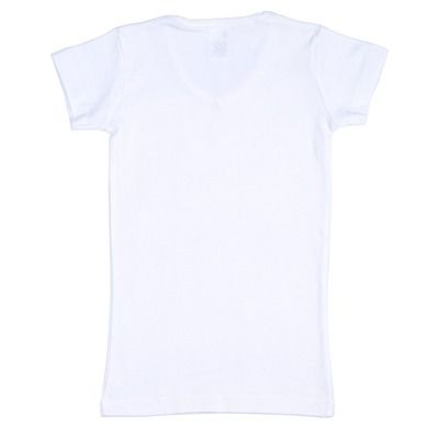 T-shirt dziewczęcy, biały, Olimpias