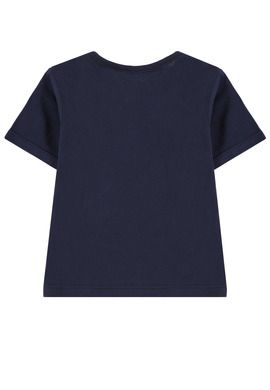 T-shirt dziewczęcy, ciemnoniebieski, Tom Tailor