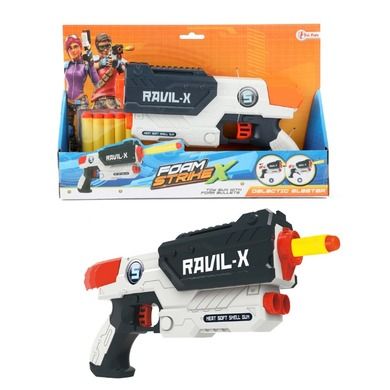Toi-Toys, Foam Strikex, pistolet White L, 5 strzałek