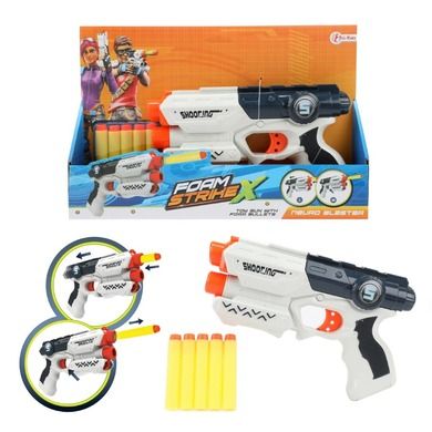 Toi-Toys, Foam Strikex, White M, pistolet, 5 strzałek