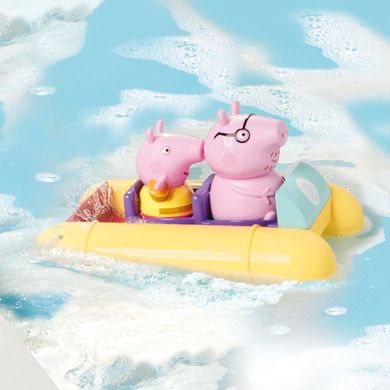 Tomy, Świnka Peppa, pływający ponton z figurkami