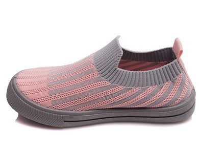 Trampki slip on dziewczęce, różowe, Weestep