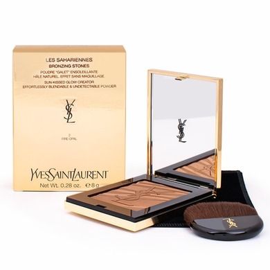Yves Saint Laurent, Les Sahariennes Bronzing Stones, puder brązujący do twarzy, 02 Fire Opal