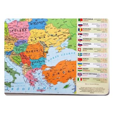 Zachem, podkładka mapa polityczna Europy
