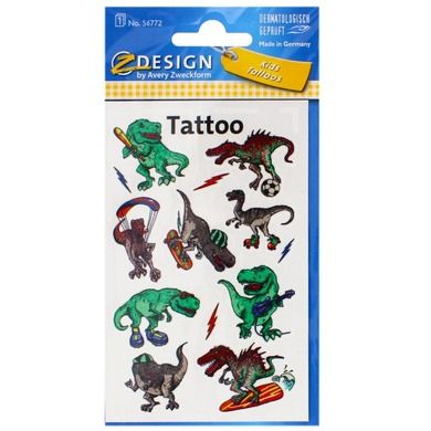 Zweckform, tatuaż, dinozaury