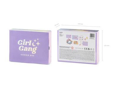 PartyDeco, zestaw prezentowy Girl Gang Goodie Box, mix, 19-15-4 cm, 1 szt.