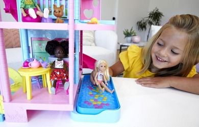 Barbie, Domek Zabaw Chelsea, zestaw bez lalki