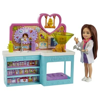 Barbie, Weterynarz, zestaw z lalką Chelsea