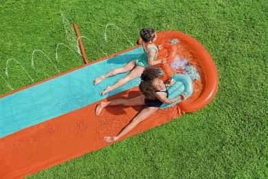 Bestway, H2oGo!, ślizgawka podwójna z bocznymi spryskiwaczami, 4.88 m