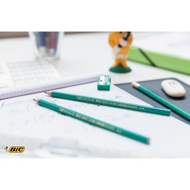 BIC, Evolution Original 655 HB, ołówek z gumką, 4 szt.