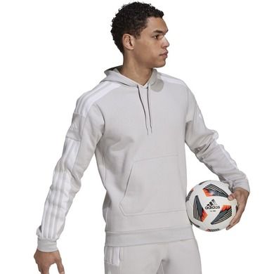 Bluza męska z kapturem, szara, Adidas Squadra 21 Sweat Hoody